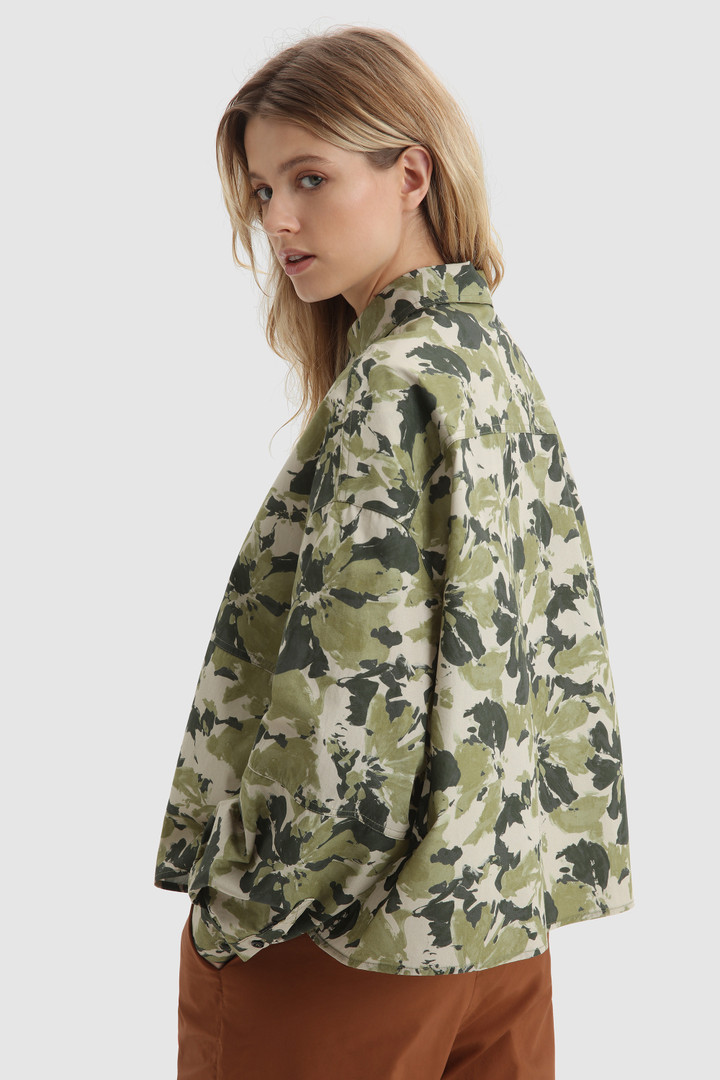 Wilderness Shirt in Cotton Poplin Green photo 3 | Woolrich