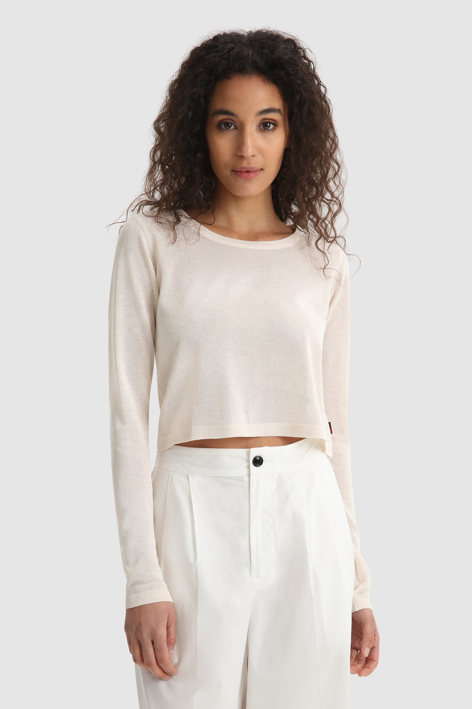Long-sleeve crew neck