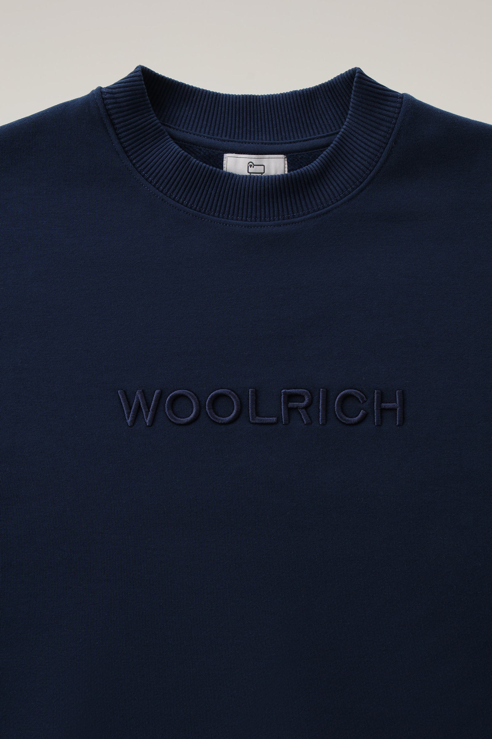Sweat avec logo brodé Bleu photo 6 | Woolrich