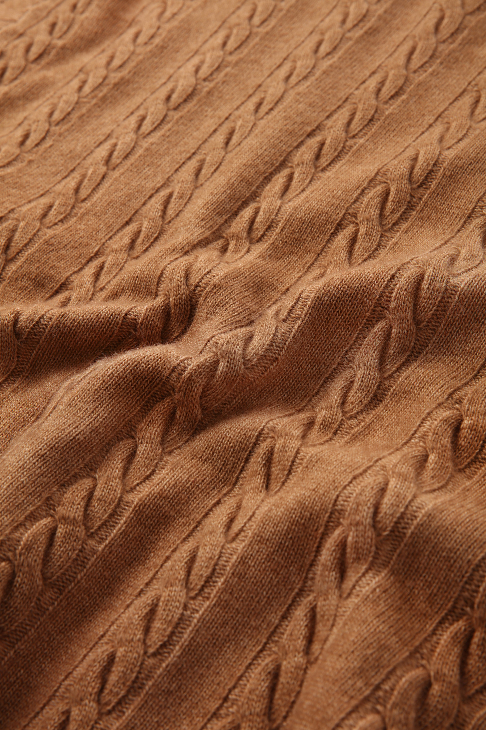 Pull Aran unisexe teint en pièce Marron photo 8 | Woolrich