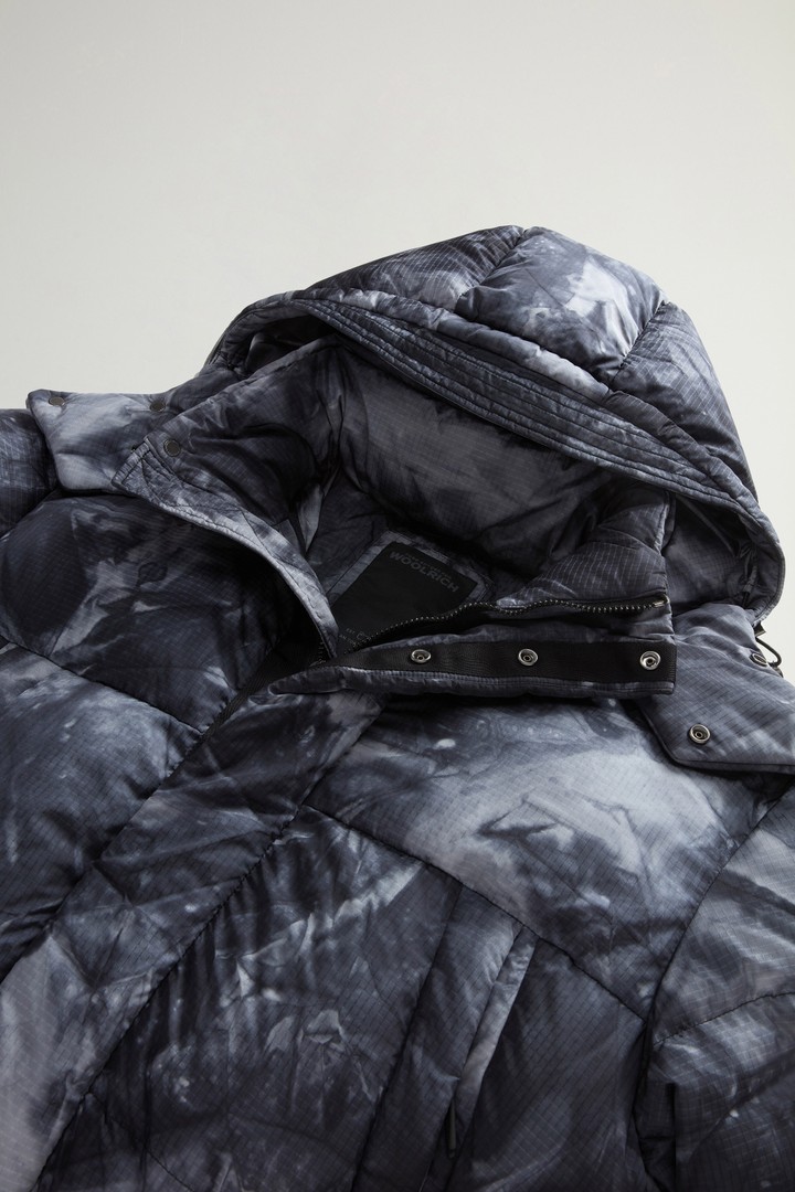 Long Down Jacket in Ripstop Fabric by Todd Snyder Gray photo 6 | Woolrich
