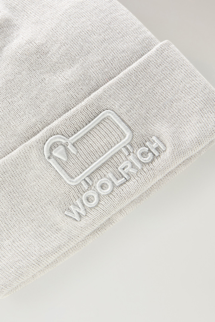 Kids' Beanie with Logo Gray photo 3 | Woolrich