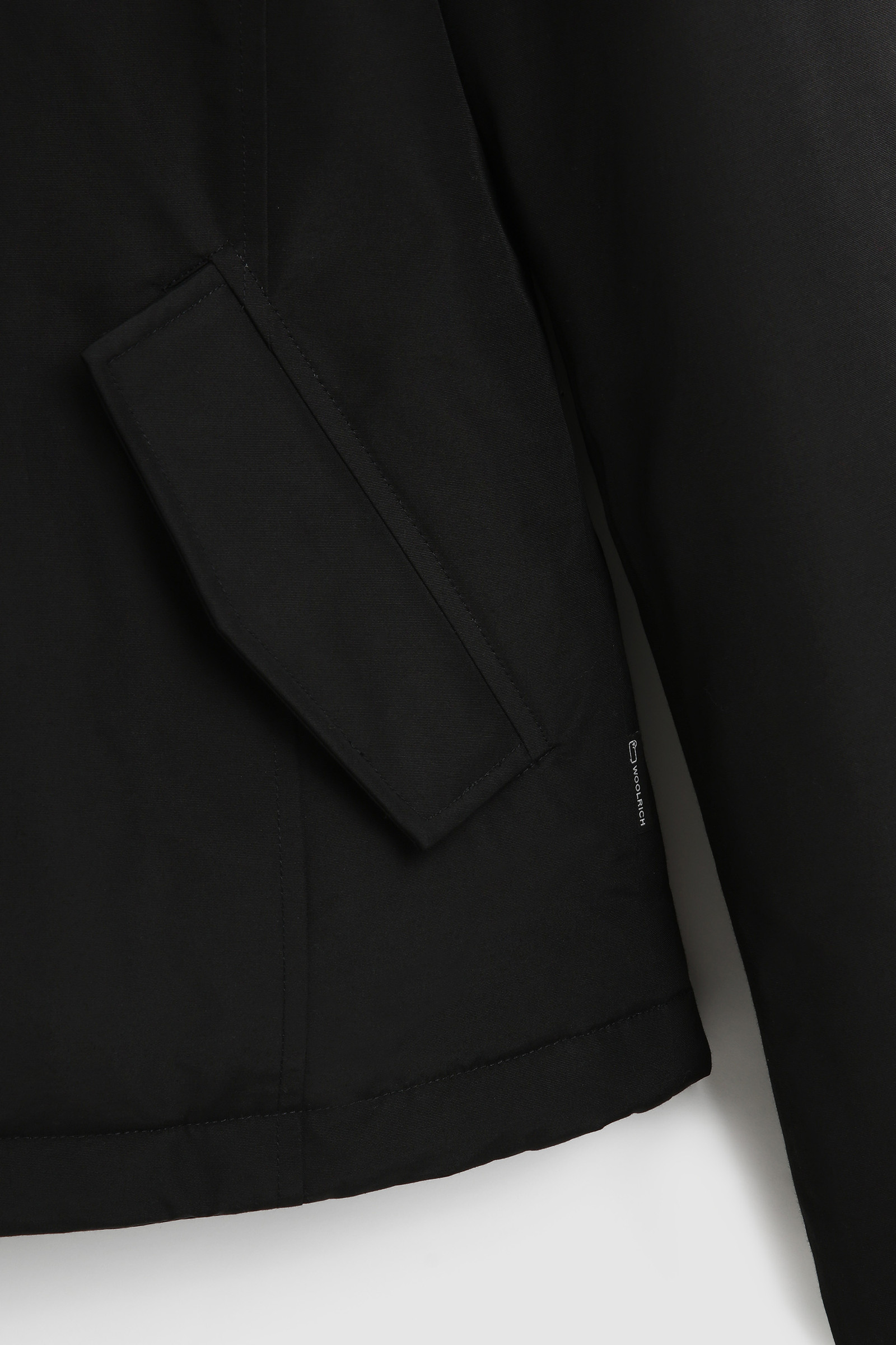 Short Arctic Parka with Removable Fur Black photo 9 | Woolrich