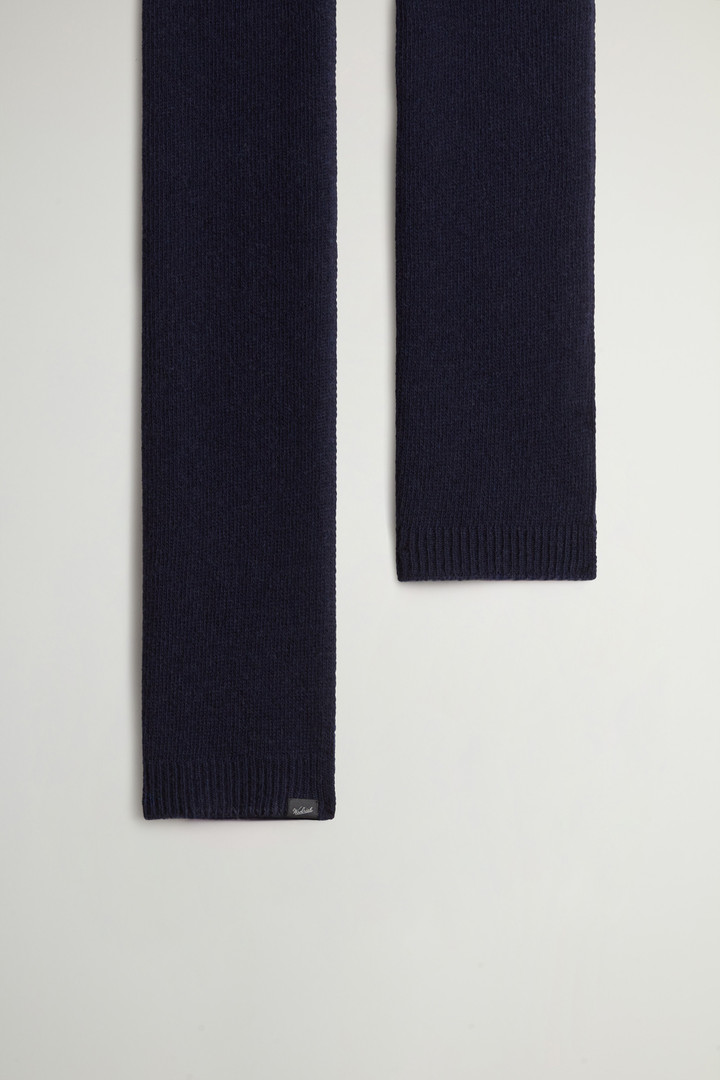 Merino Virgin Wool-Blend Scarf Blue photo 2 | Woolrich