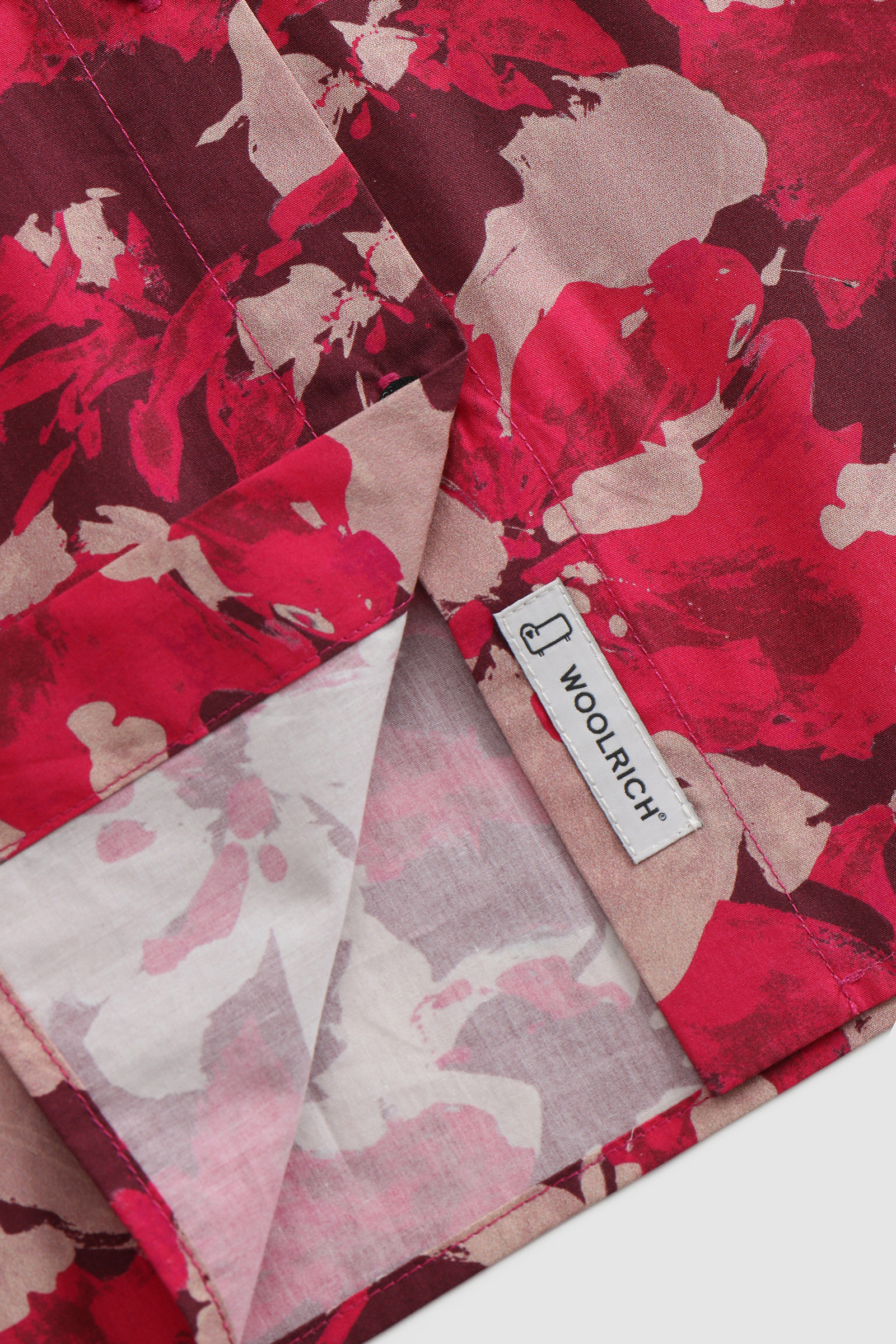 Wilderness Shirt in Cotton Poplin Red photo 7 | Woolrich