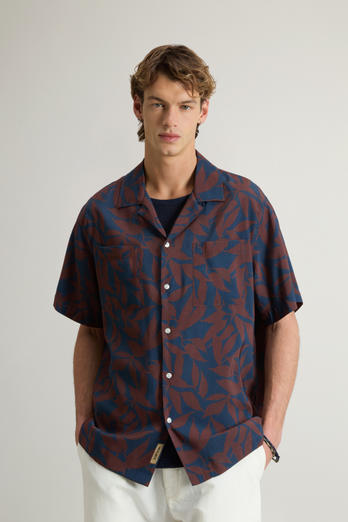Shirt with Nature Motif Blue | Woolrich