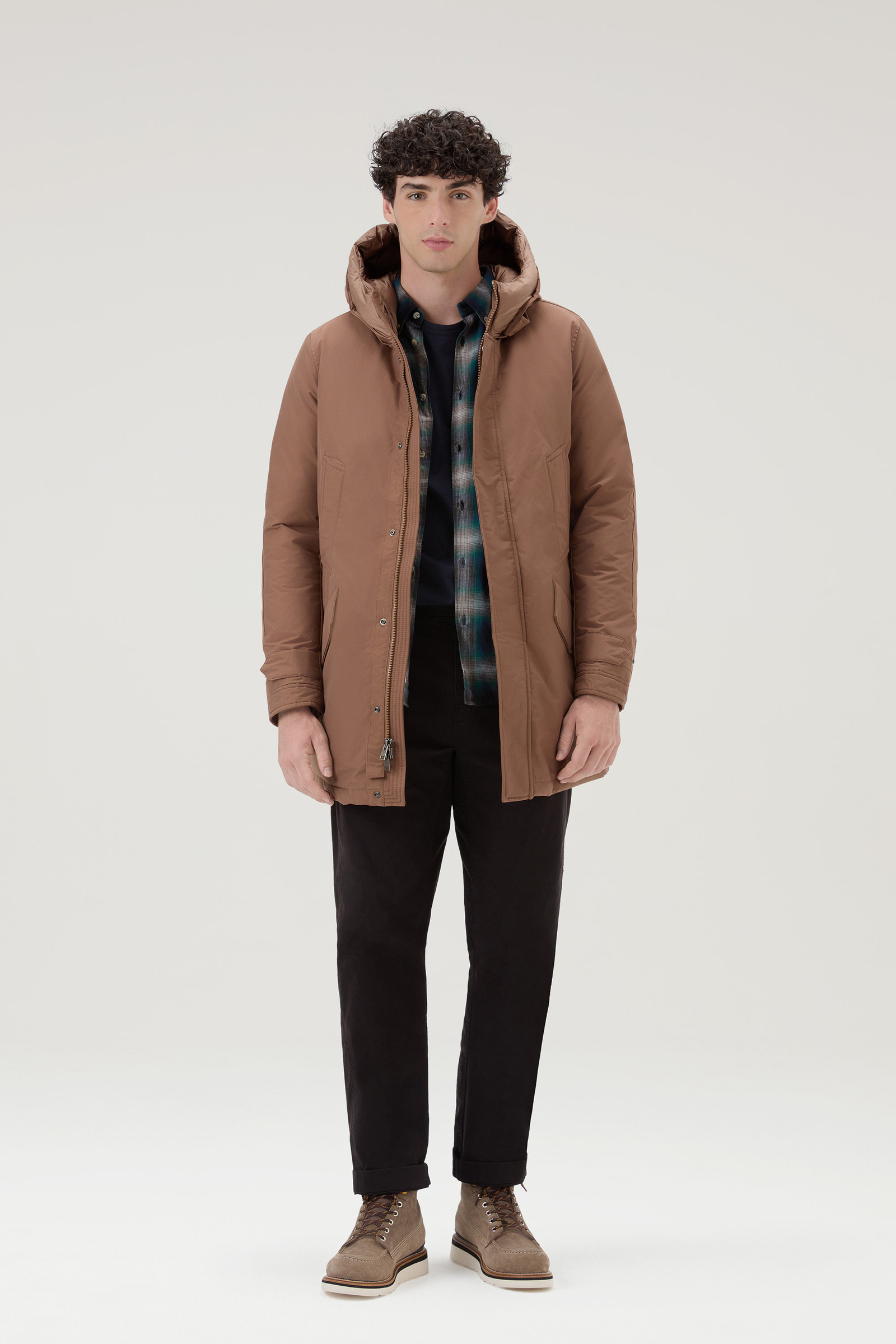 Polar Parka with High Collar Brown photo 2 | Woolrich