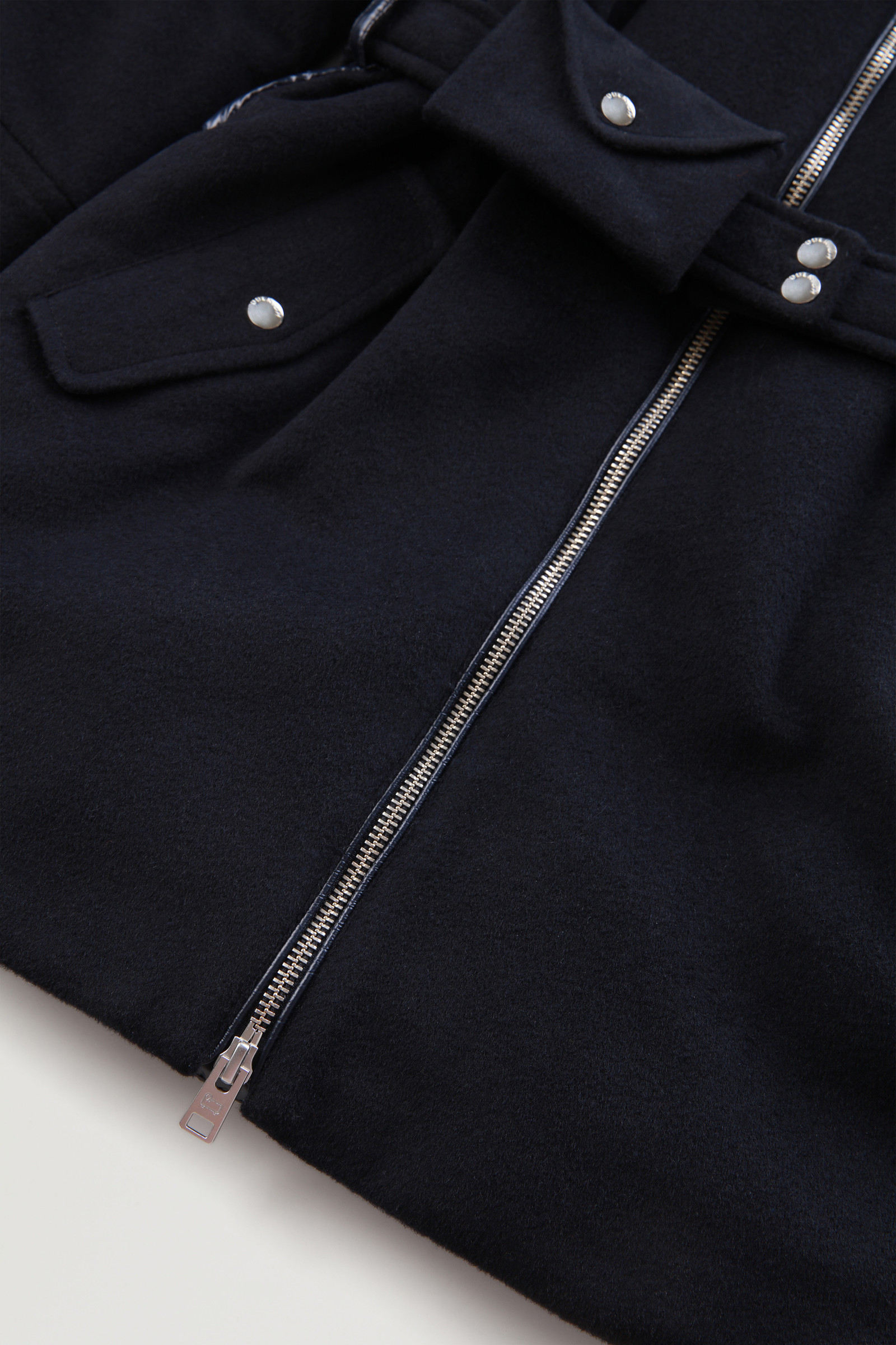 Parka für Mädchen aus Wollmischung mit Rückensteppung blau photo 6 | Woolrich