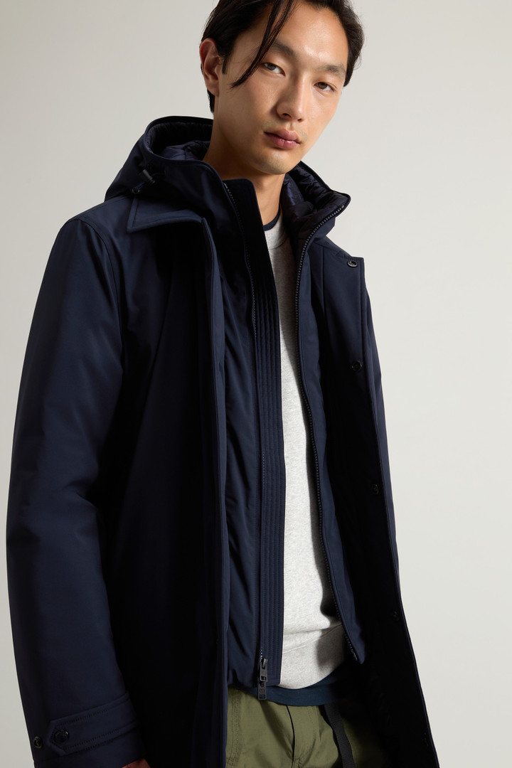 Manteau 2-en-1 en nylon élastique Bleu photo 5 | Woolrich