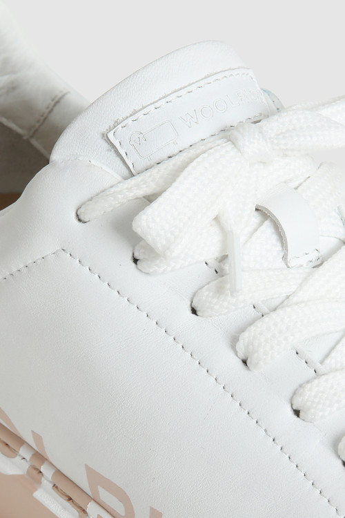 Court Sneakers with Logo Beige photo 2 | Woolrich