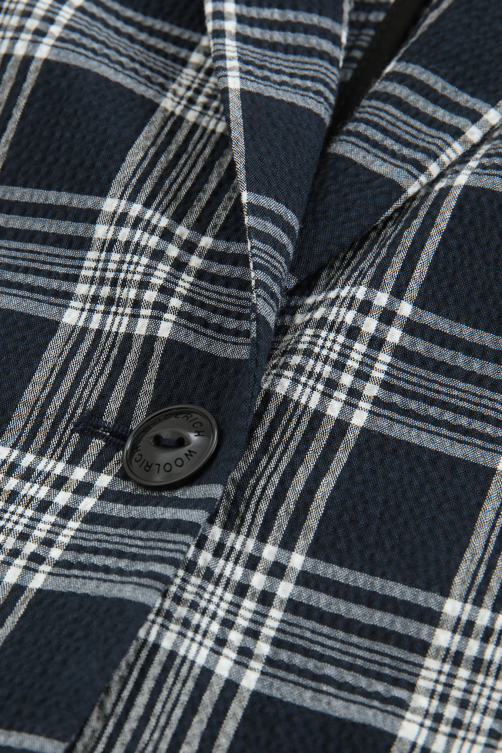 Seersucker Cotton Blazer Blue photo 7 | Woolrich