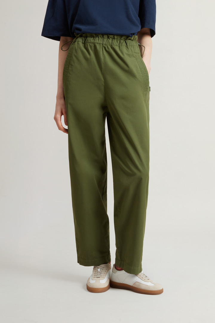 Garment-Dyed Pure Cotton Pants Green photo 2 | Woolrich