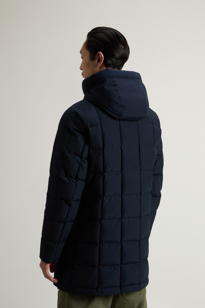 Blizzard Parka in Ramar Cloth with Square Quilting Blue photo 3 | Woolrich