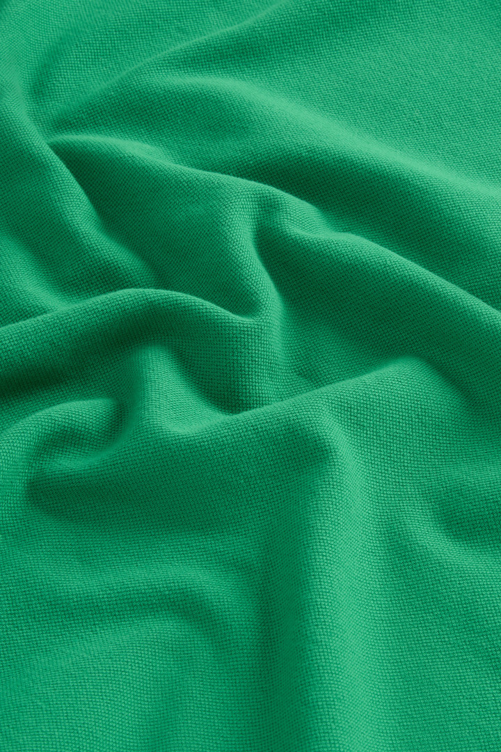 Pure Cotton Pique Polo Green photo 8 | Woolrich