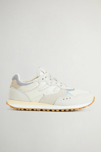 Gravel Sneakers in Nylon with Leather and Suede Inserts White photo 1 | Woolrich
