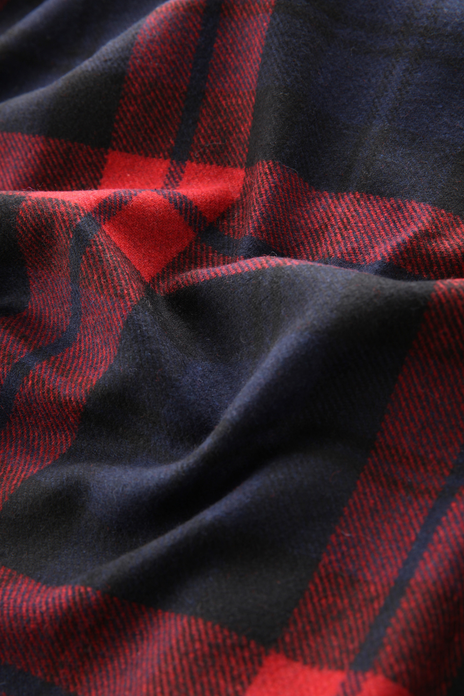 Wool Blend Trout Run Plaid Flannel Shirt - Men - Red