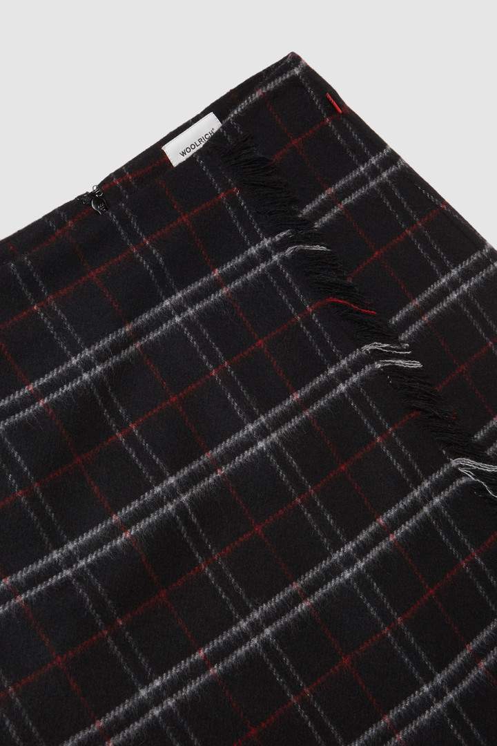 Stretch-wool skirt