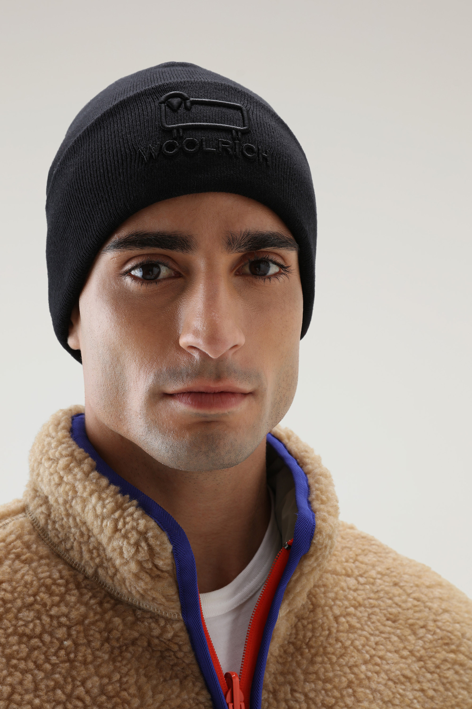 Unisex Beanie aus einer Baumwoll-Wollmischung schwarz photo 6 | Woolrich