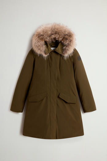 Modern Vail Parka with Detachable Hood Green | Woolrich