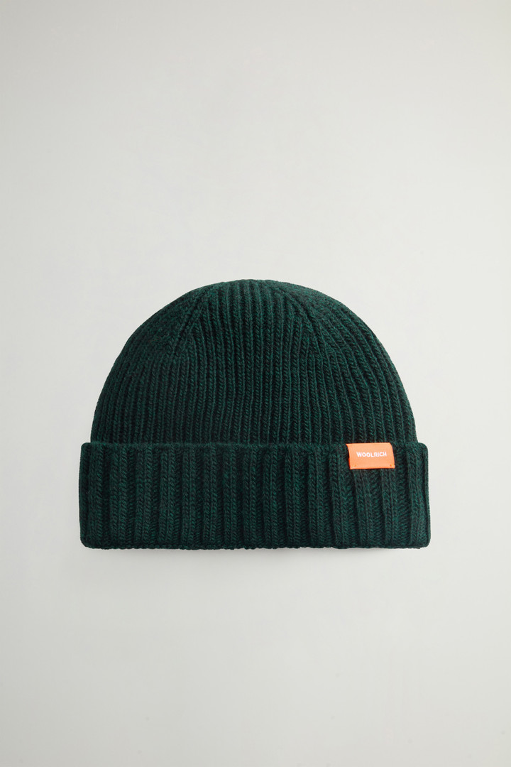 Boys’ Beanie in Wool Blend Green photo 1 | Woolrich