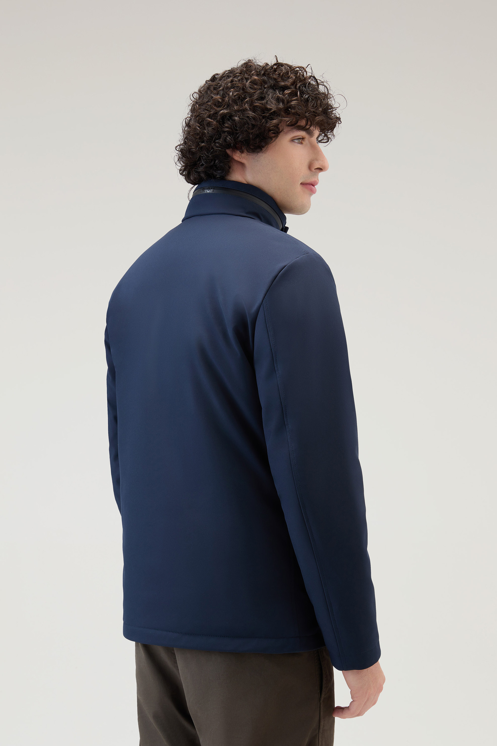 Field Jacket in Tech Softshell Blue photo 3 | Woolrich