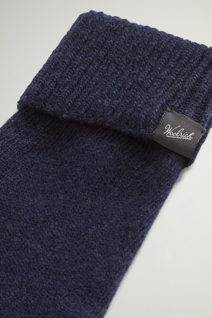 Merino Virgin Wool-Blend Gloves Blue photo 3 | Woolrich