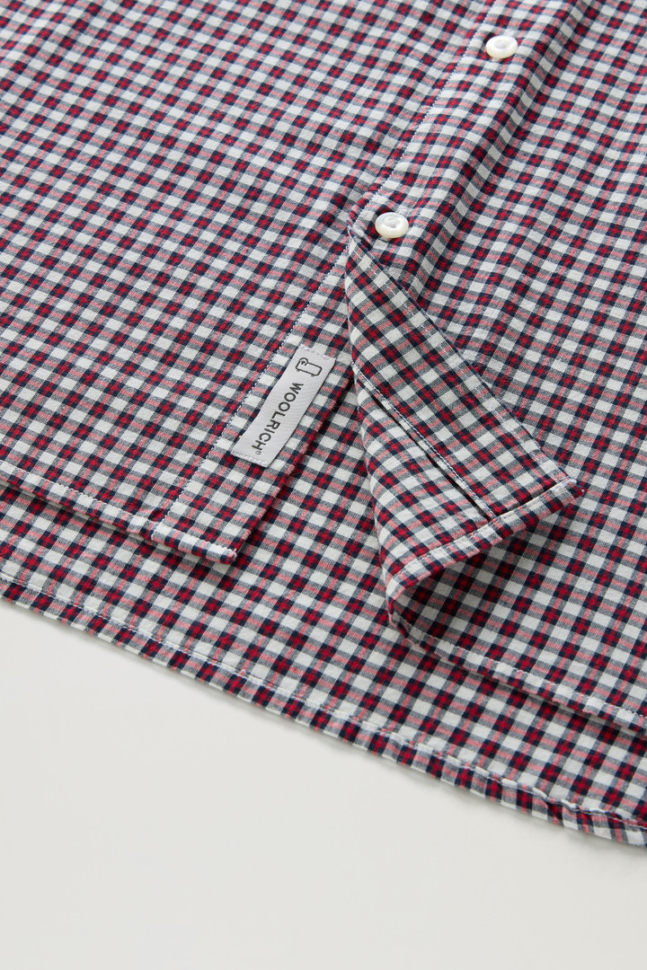 Checked Madras Shirt in Pure Cotton Red photo 8 | Woolrich