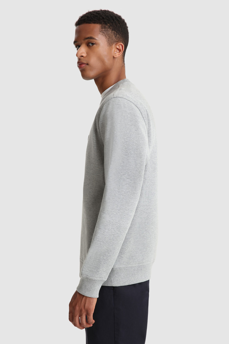 gray crewneck sweater