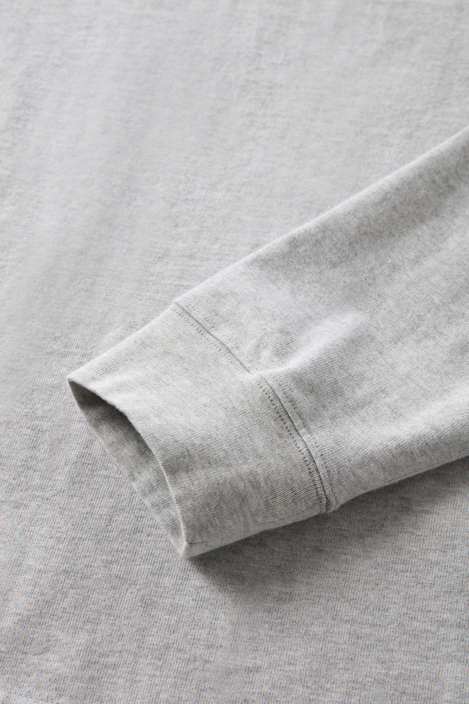 T-shirt in cotone a maniche lunghe con logo grigio photo 7 | Woolrich