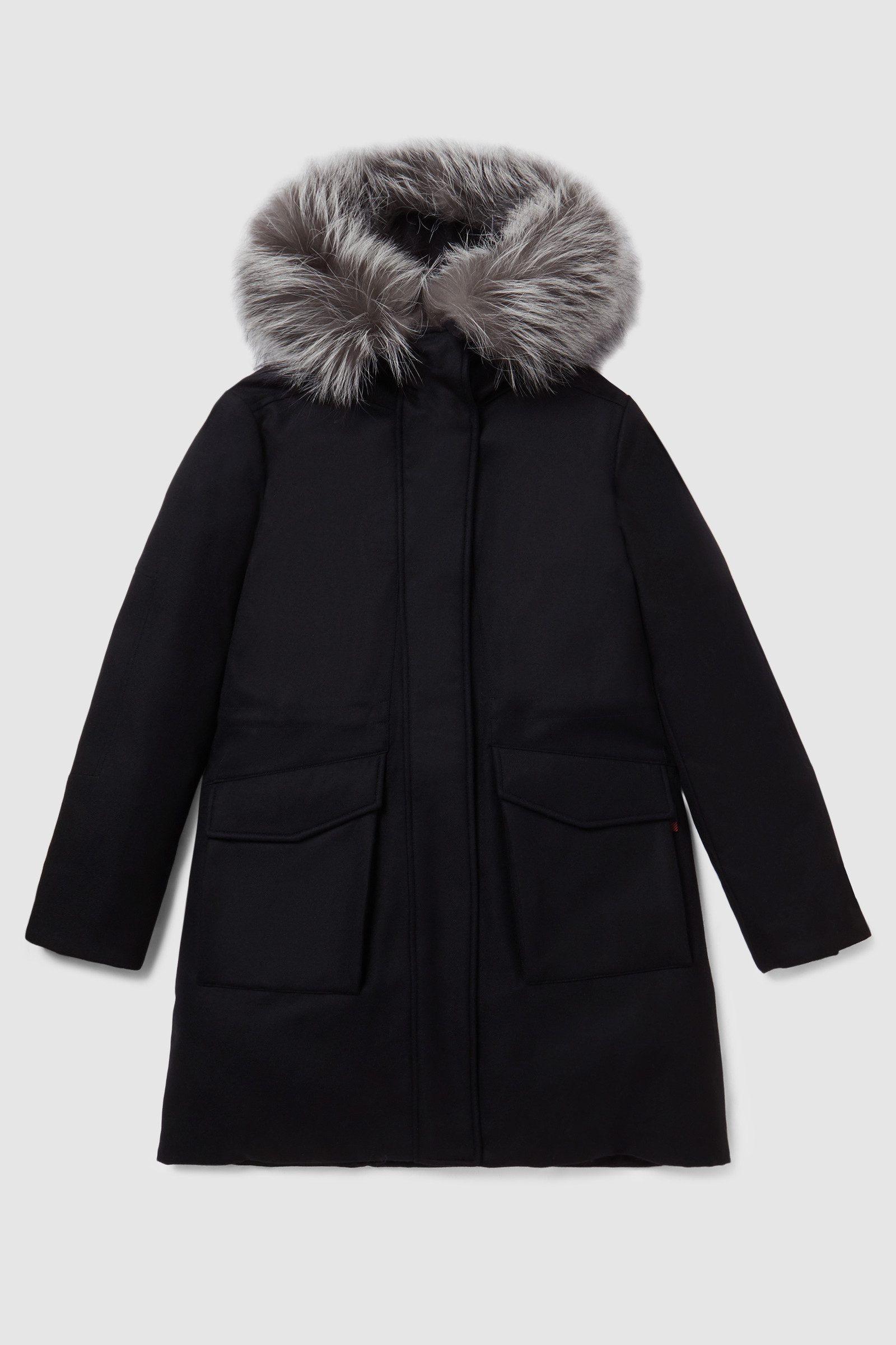 Military Parka in lana pregiata