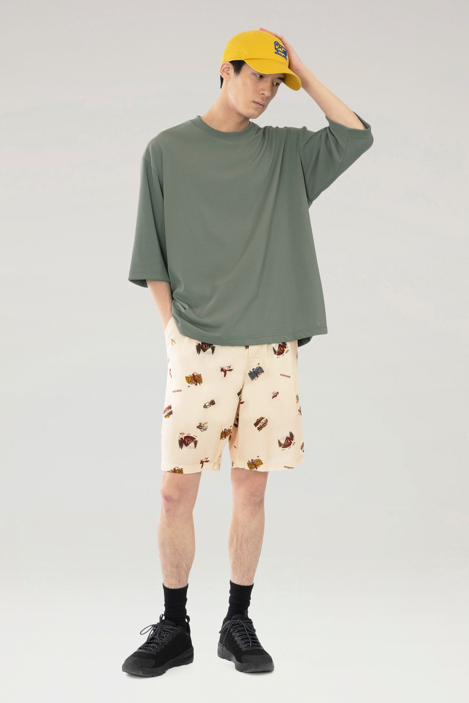 Pantaloncini in Lyocell con stampa beige photo 4 | Woolrich