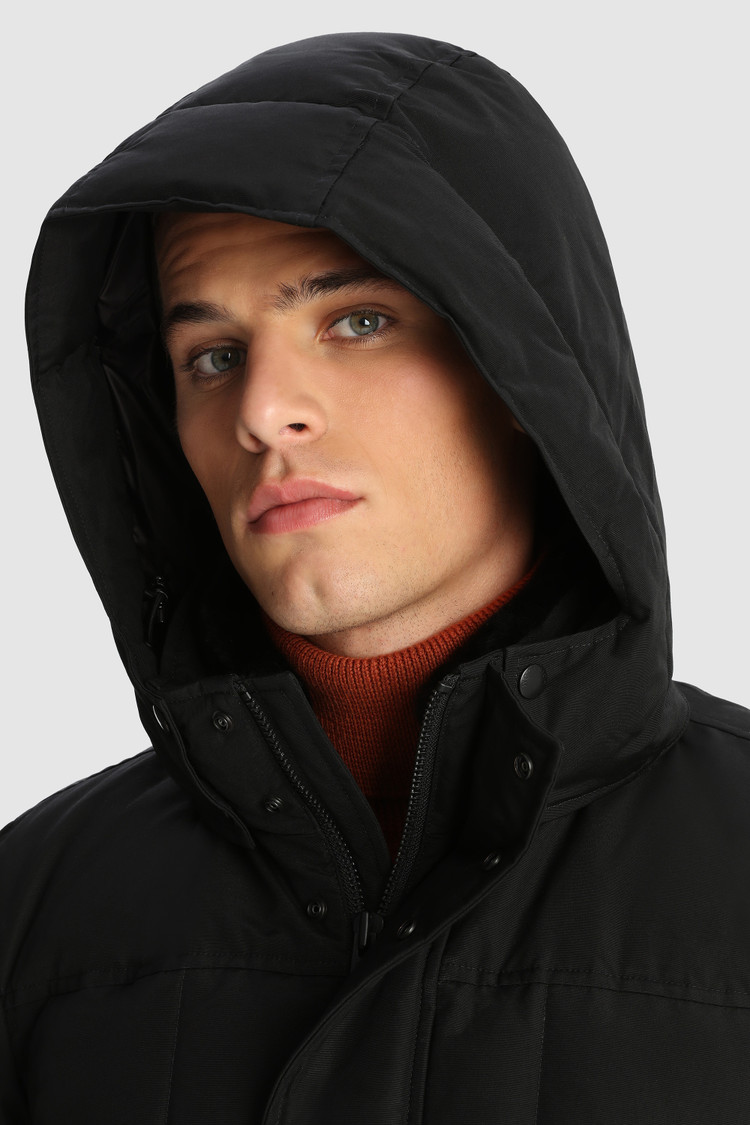 Wattierte Feldjacke Blizzard mit verdecktem Verschluss