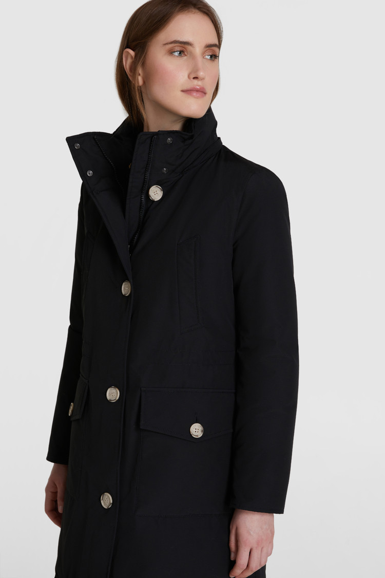 Lange Arctic Parka met coyotebont
