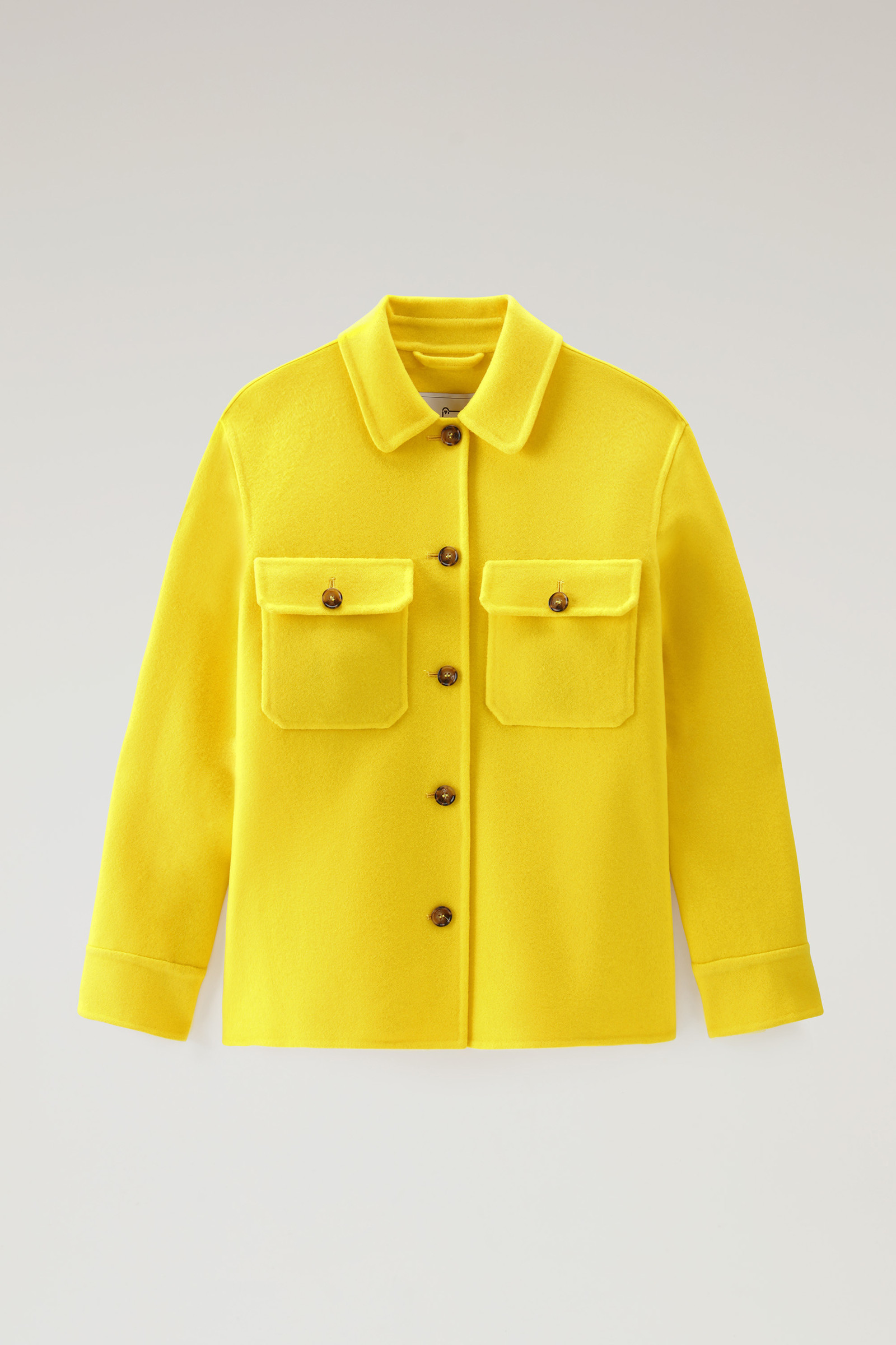 Manteco Virgin Double Wool Overshirt Yellow photo 5 | Woolrich