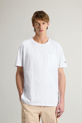 LOGO POCKET T-SHIRT White | Woolrich