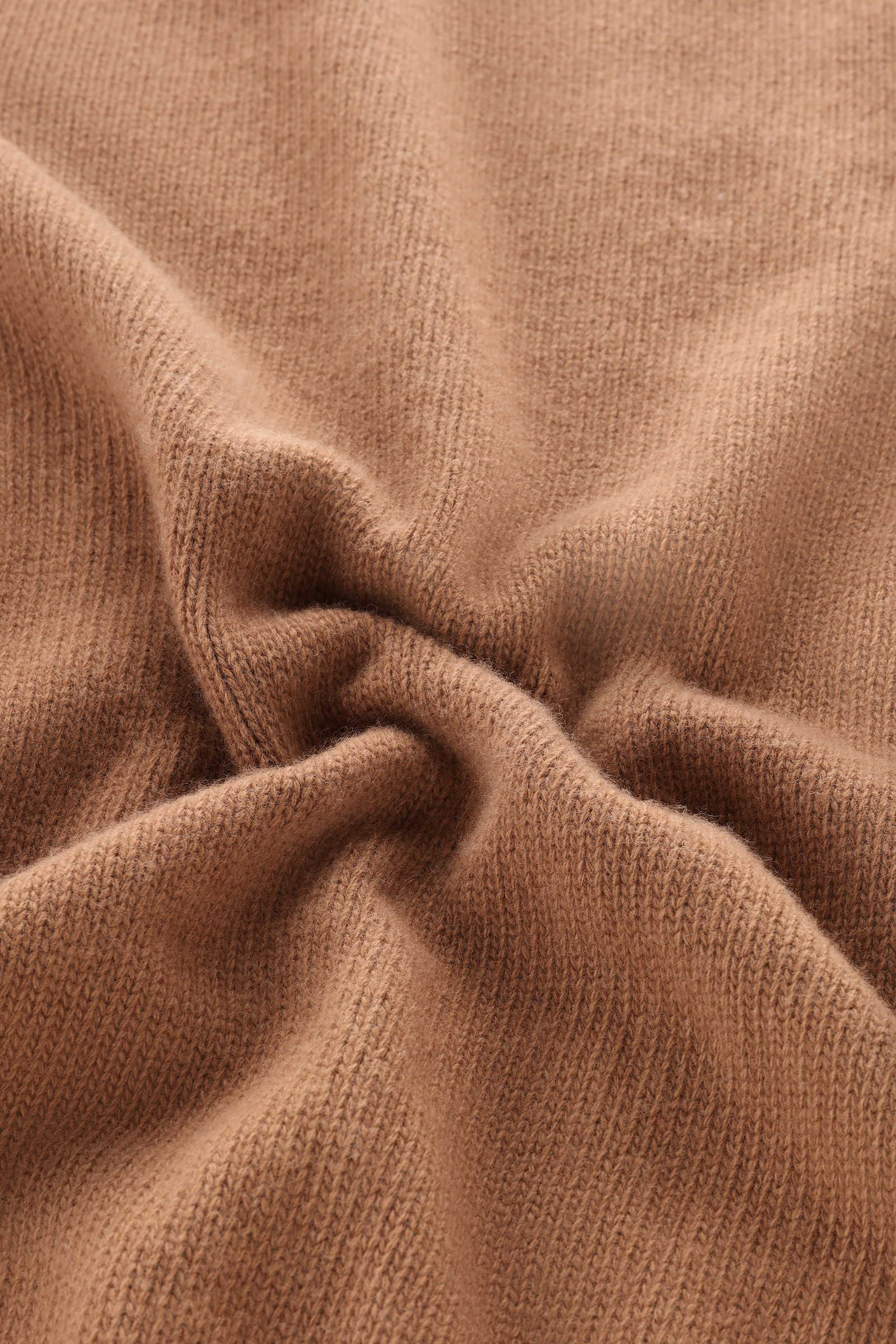 Cable-Knit Crewneck in Virgin Wool Brown photo 8 | Woolrich