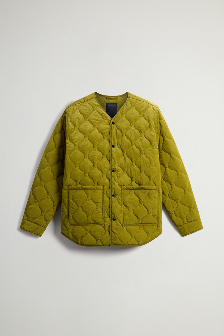 Lightweight Down Jacket in Waxed Ripstop Nylon by Todd Snyder Yellow photo 5 | Woolrich