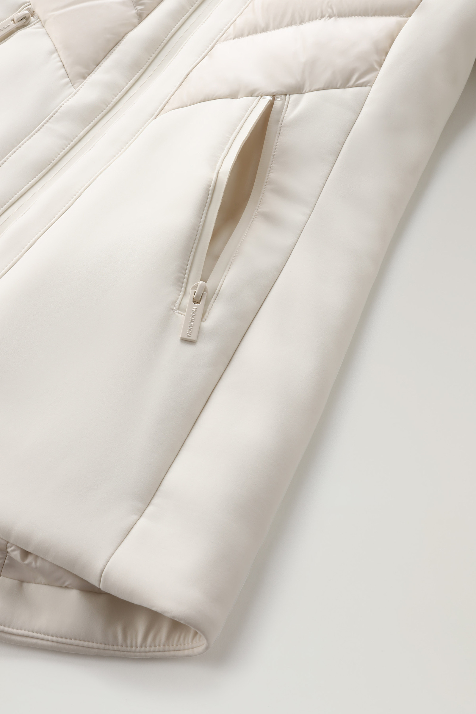 Veste Suffolk en microfibre stretch et softshell blanc photo 8 | Woolrich