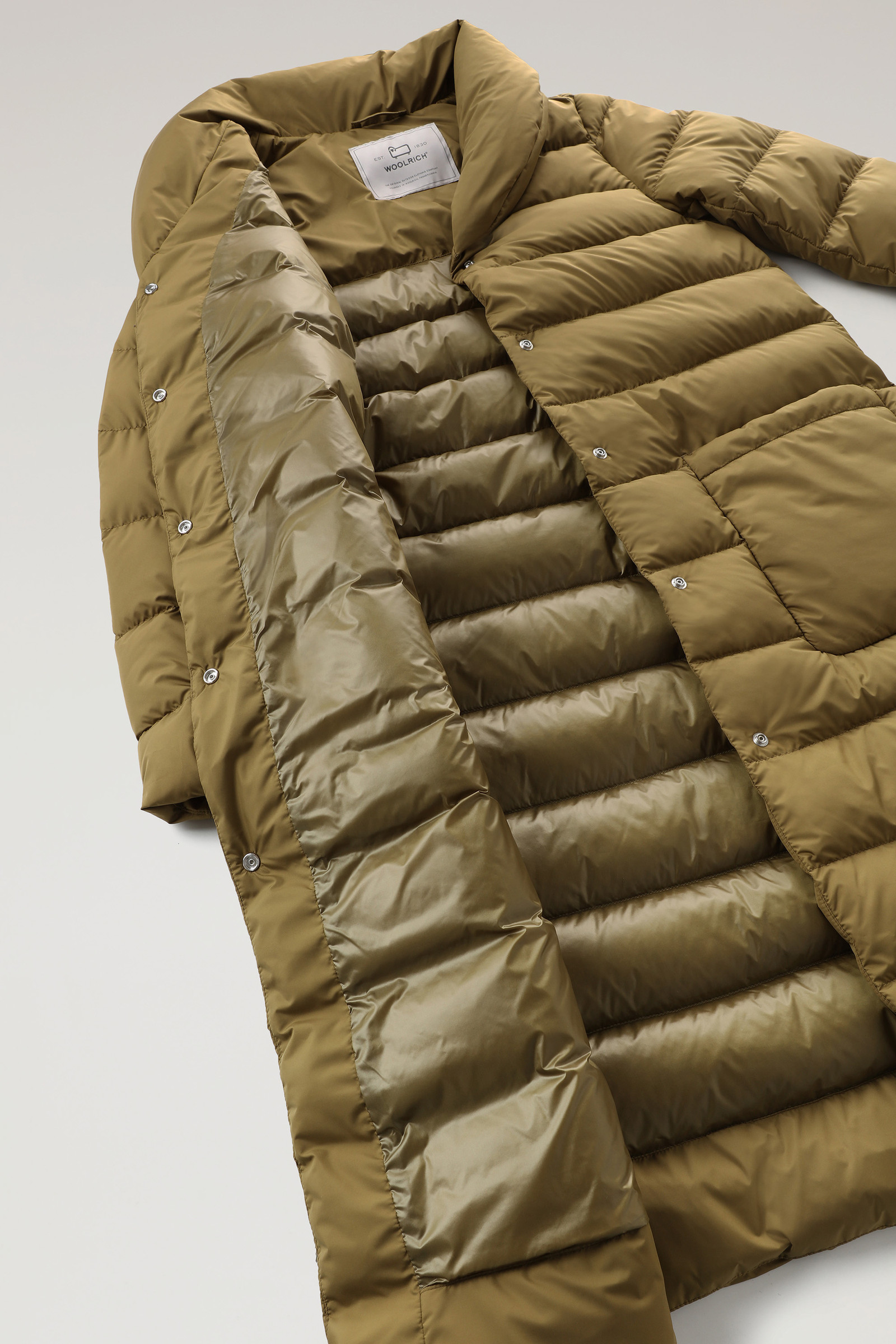 Manteau matelassé Ellis en microfibre vert photo 8 | Woolrich