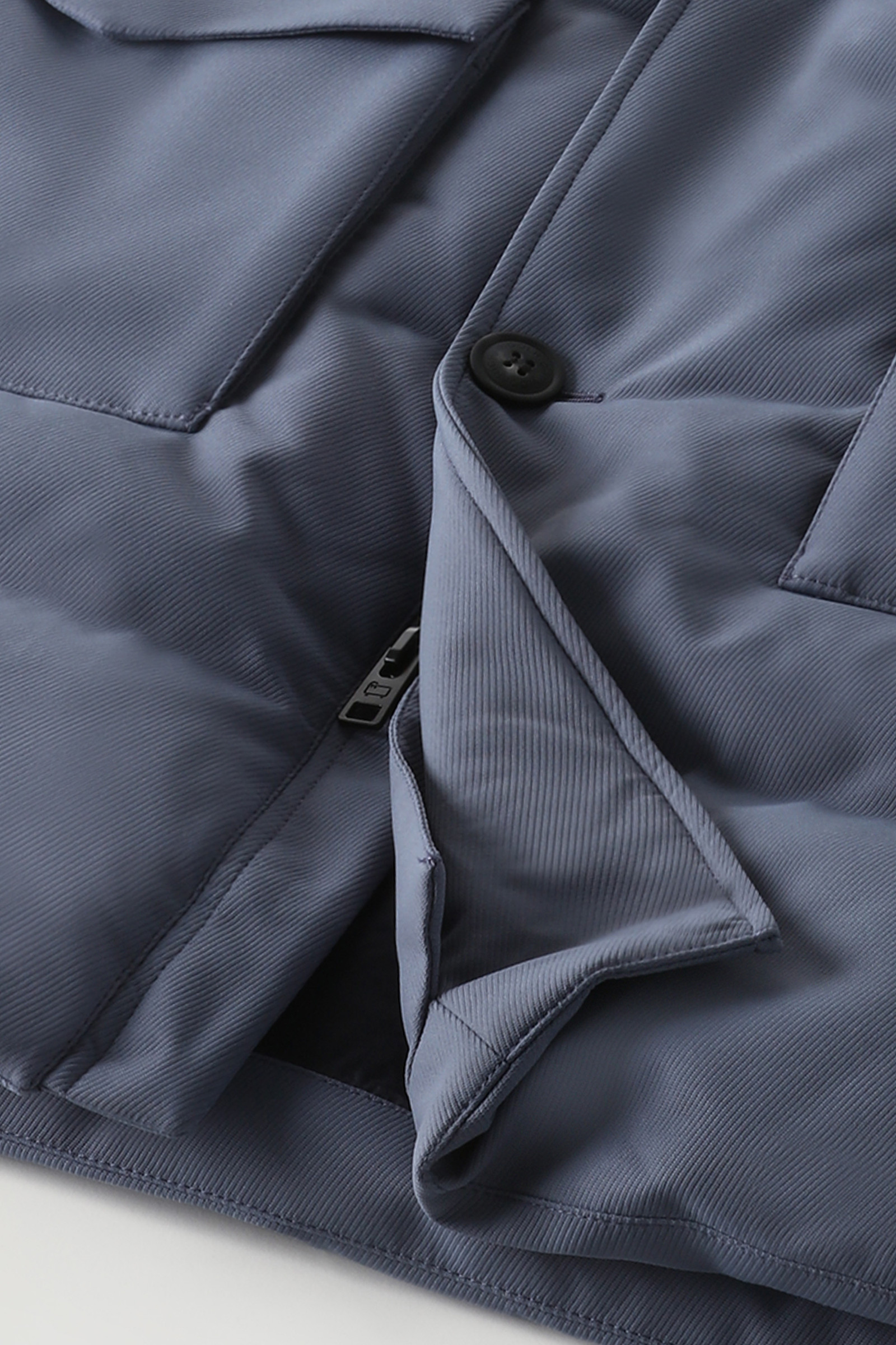 Wasserdichter Parka mit abnehmbarem Logo-Wollschirm Blau photo 10 | Woolrich