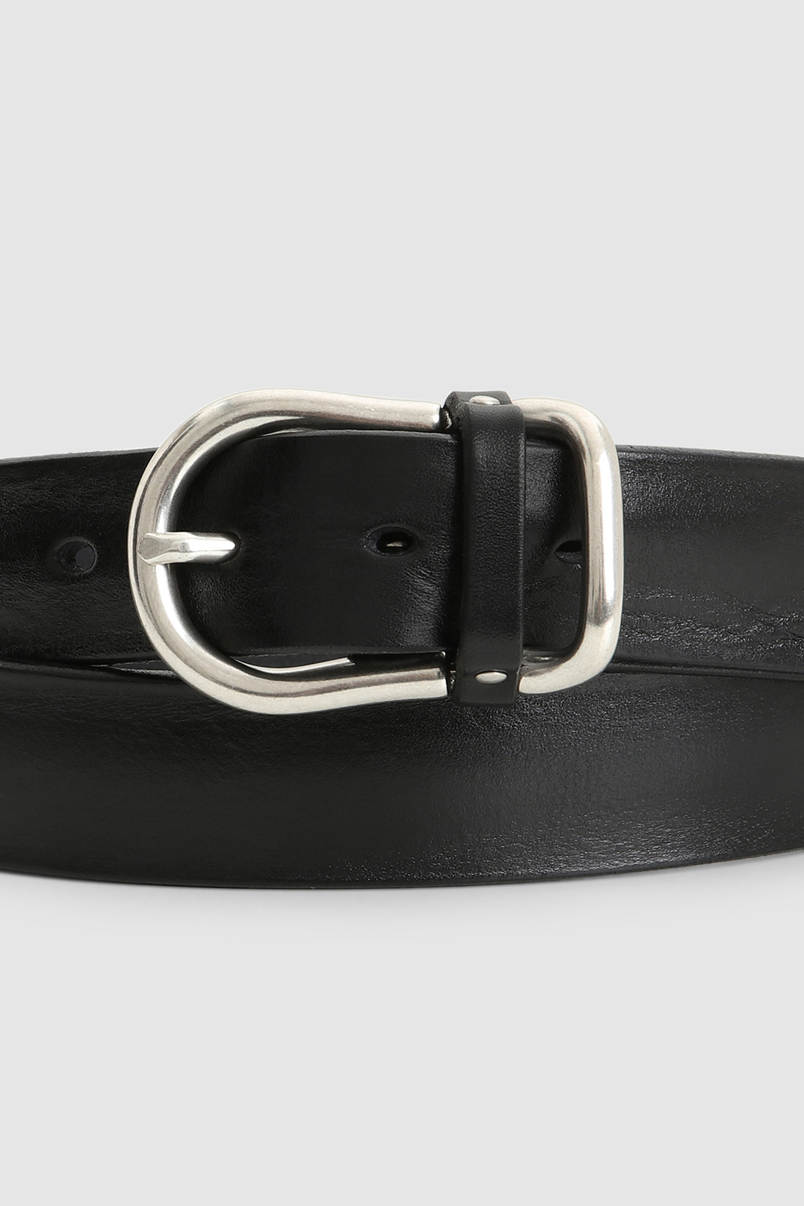 Heritage Leather Belt Black photo 3 | Woolrich
