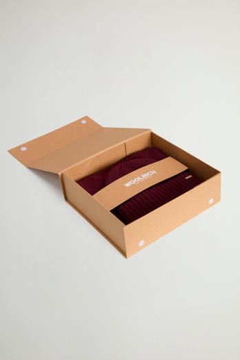 Gift Set with Beanie and Scarf Red | Woolrich