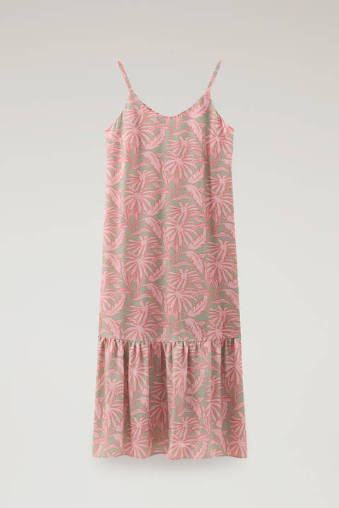 Kleid mit Tropen-Print Rosa photo 2 | Woolrich