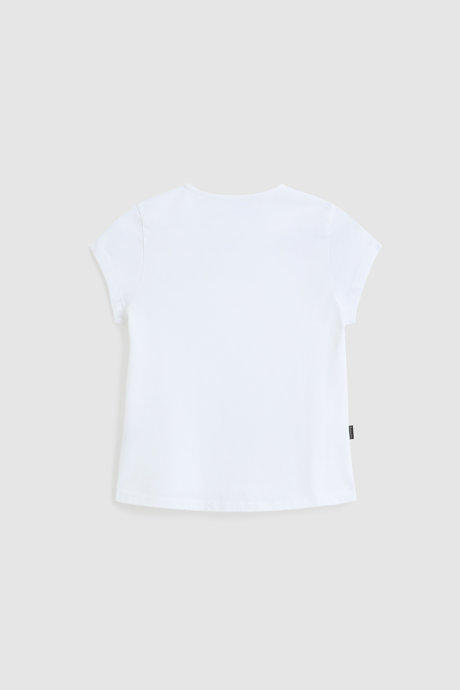 T-shirt avec logo imprimé pour fille blanc photo 2 | Woolrich