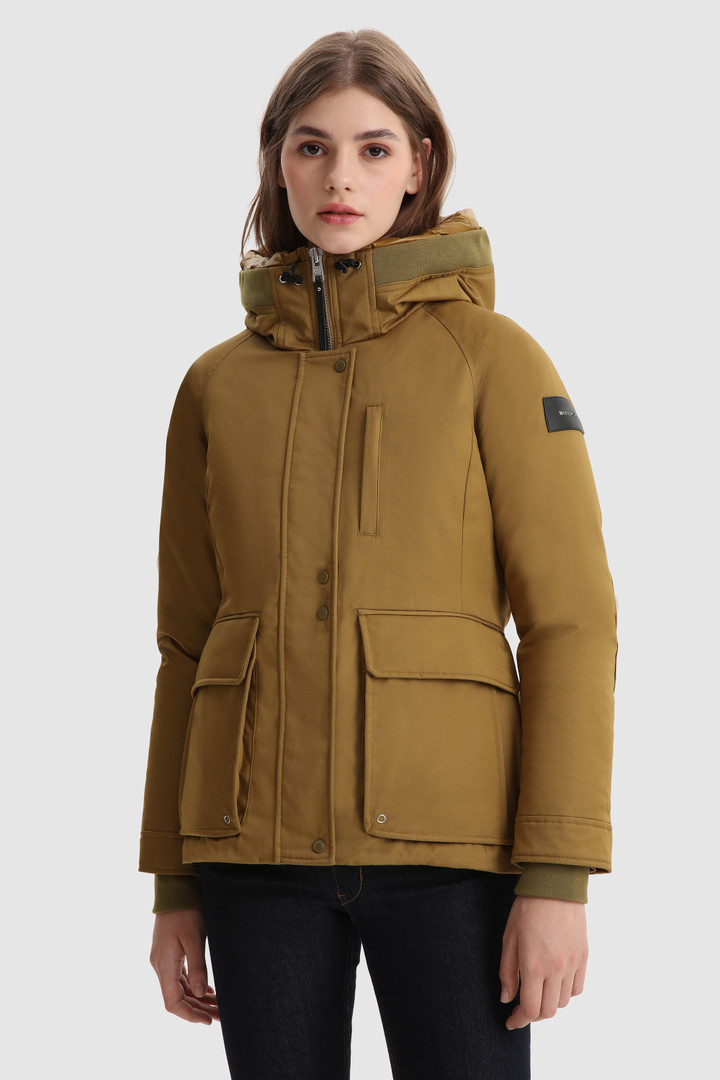 WOMENS PARKA WITH INNER DRAWSTRINGS AND REMOVABLE HOOD 