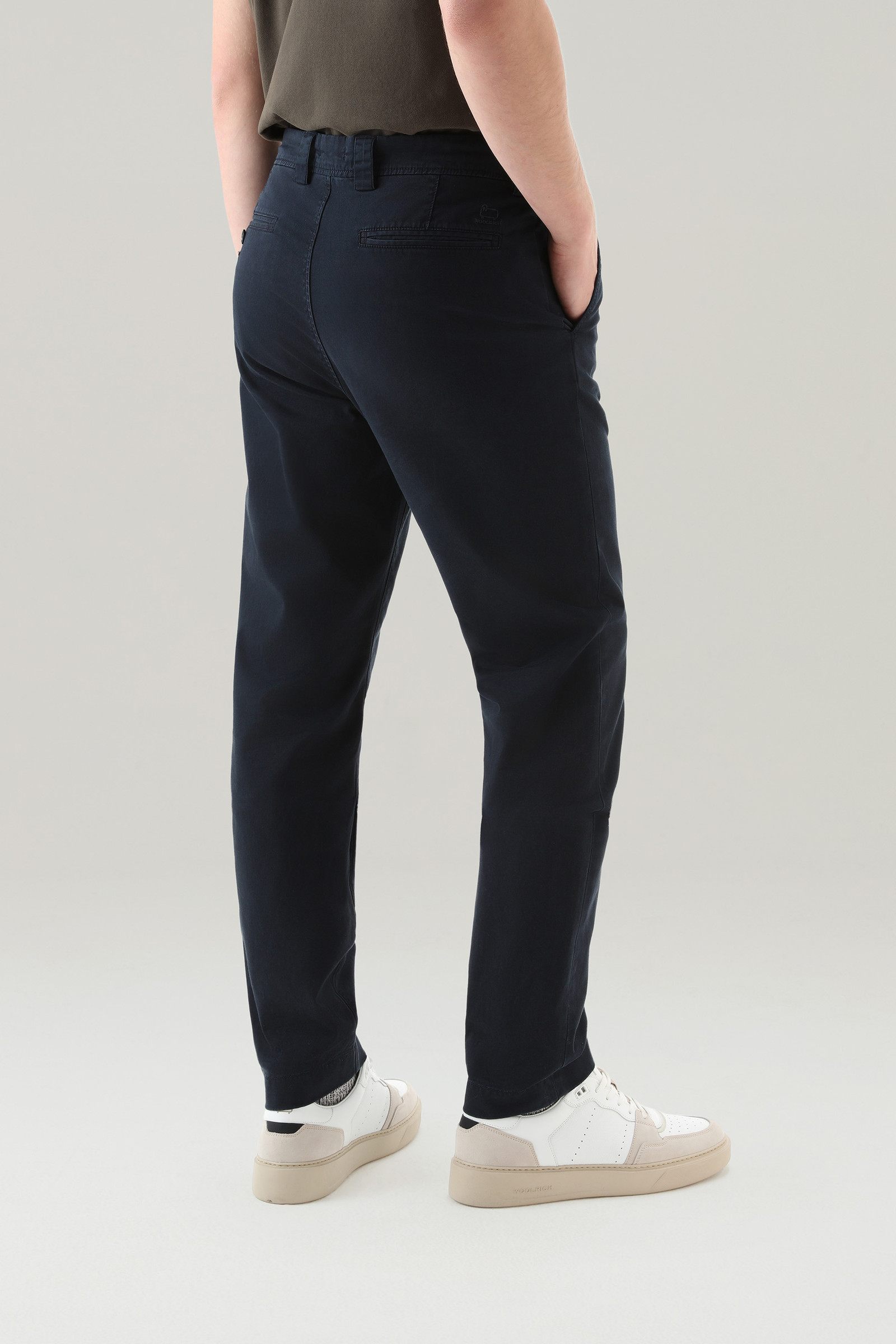 Garment-Dyed Classic Chino Pant in Cotton Blue photo 3 | Woolrich