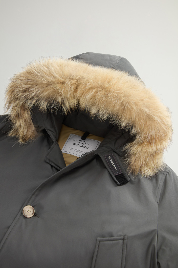 Arctic Parka in Ramar Cloth with Detachable Fur Trim Gray photo 6 | Woolrich