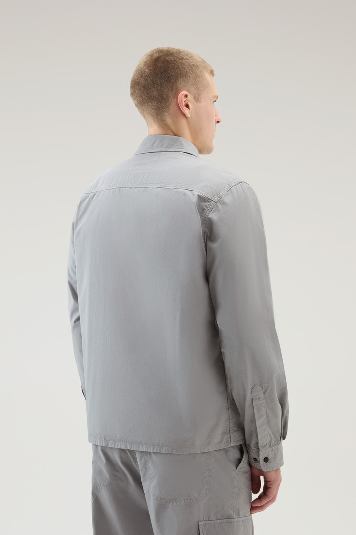 Garment-Dyed Overshirt in Pure Cotton Gray photo 3 | Woolrich
