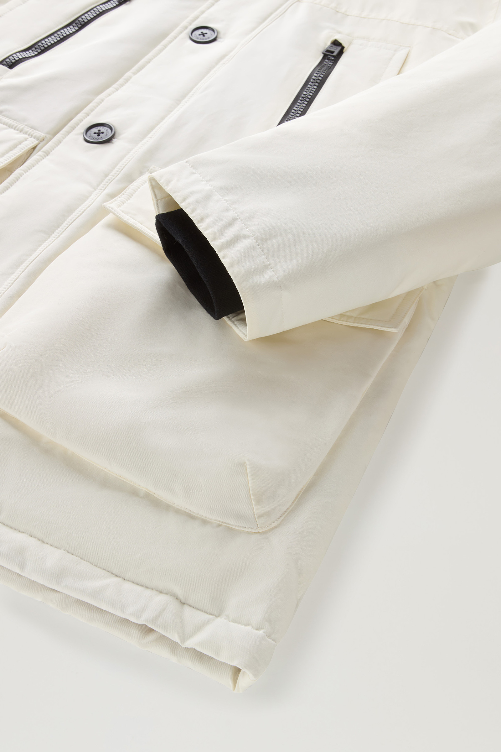 Arctic Parka Evolution en Ramar Cloth blanc photo 10 | Woolrich