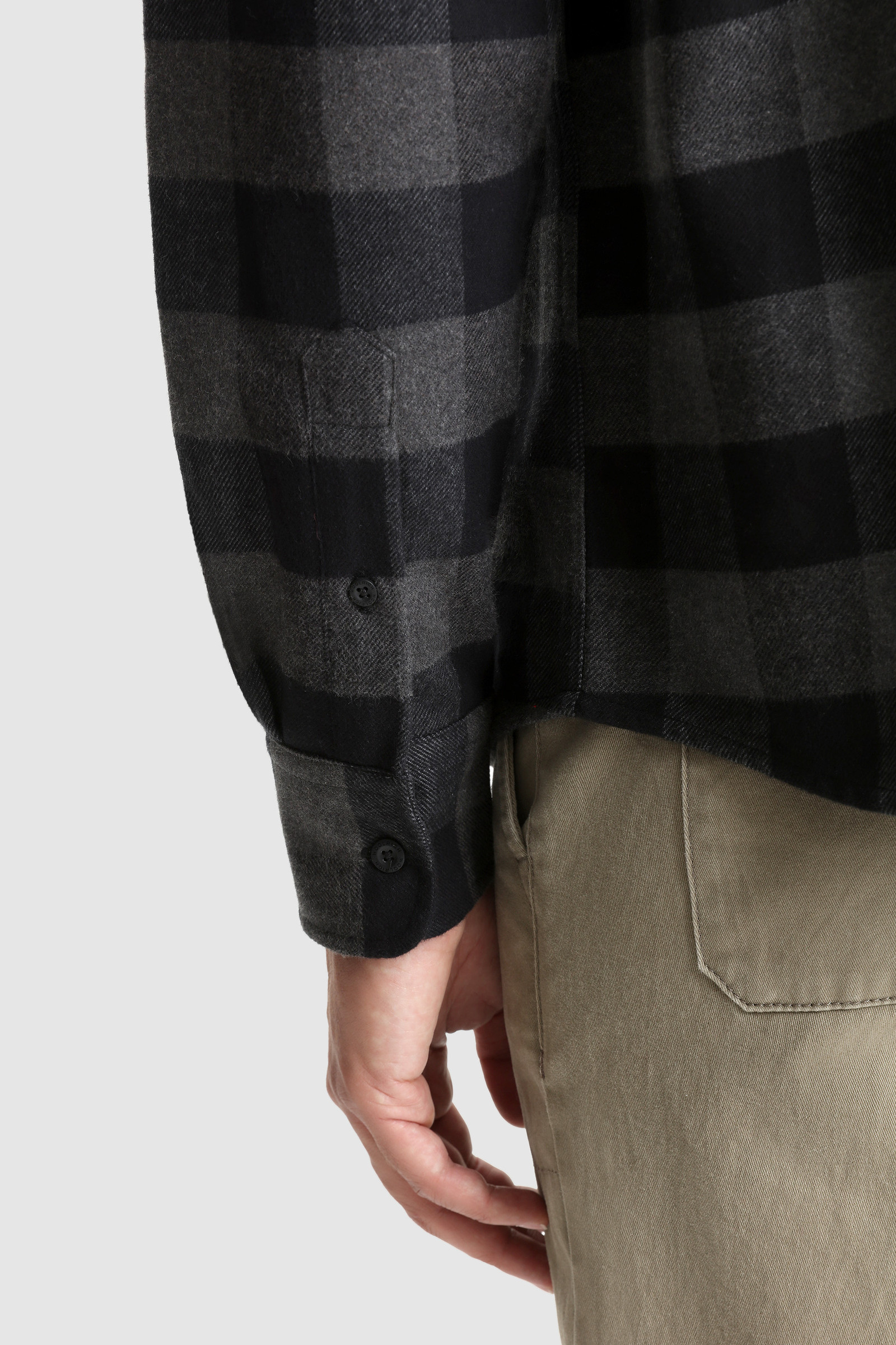 Camicia Trout Run con motivo d'archivio Buffalo Check nero photo 6 | Woolrich